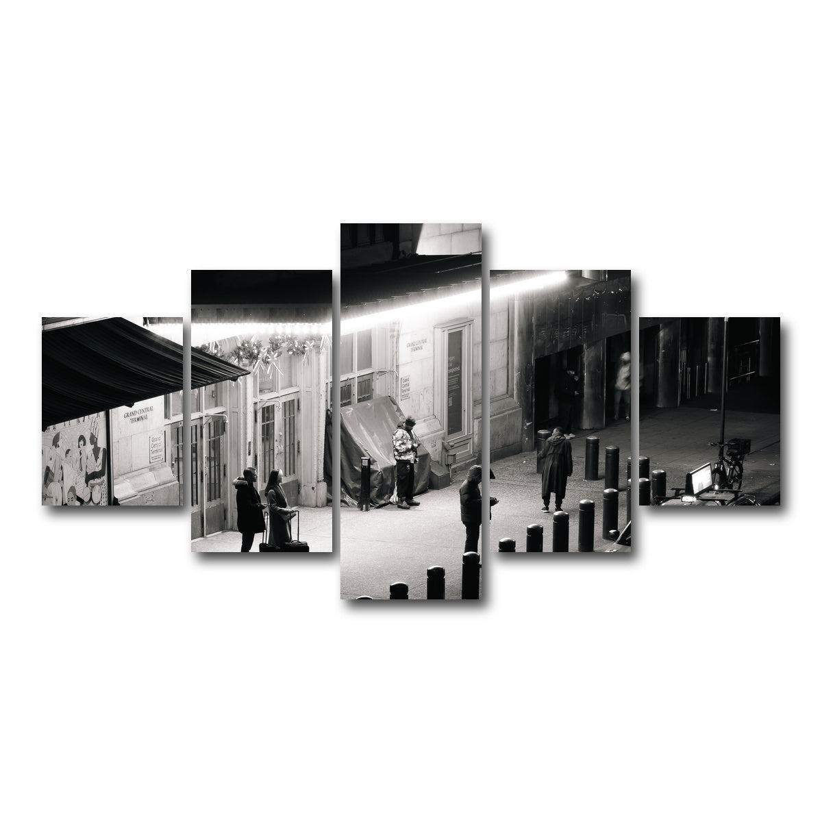 AUTO-MOCKUP WHITE | Passing Through the Night | 5 Piece | Gallery Wrap Canvas | group=5_short