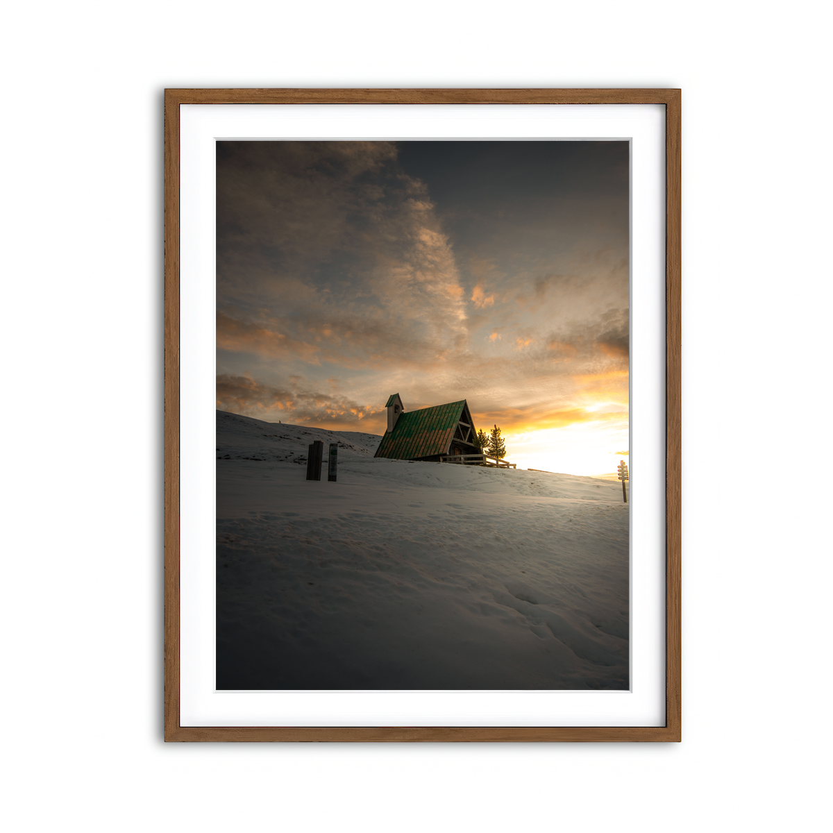 Framed Print 3x4 Walnut
