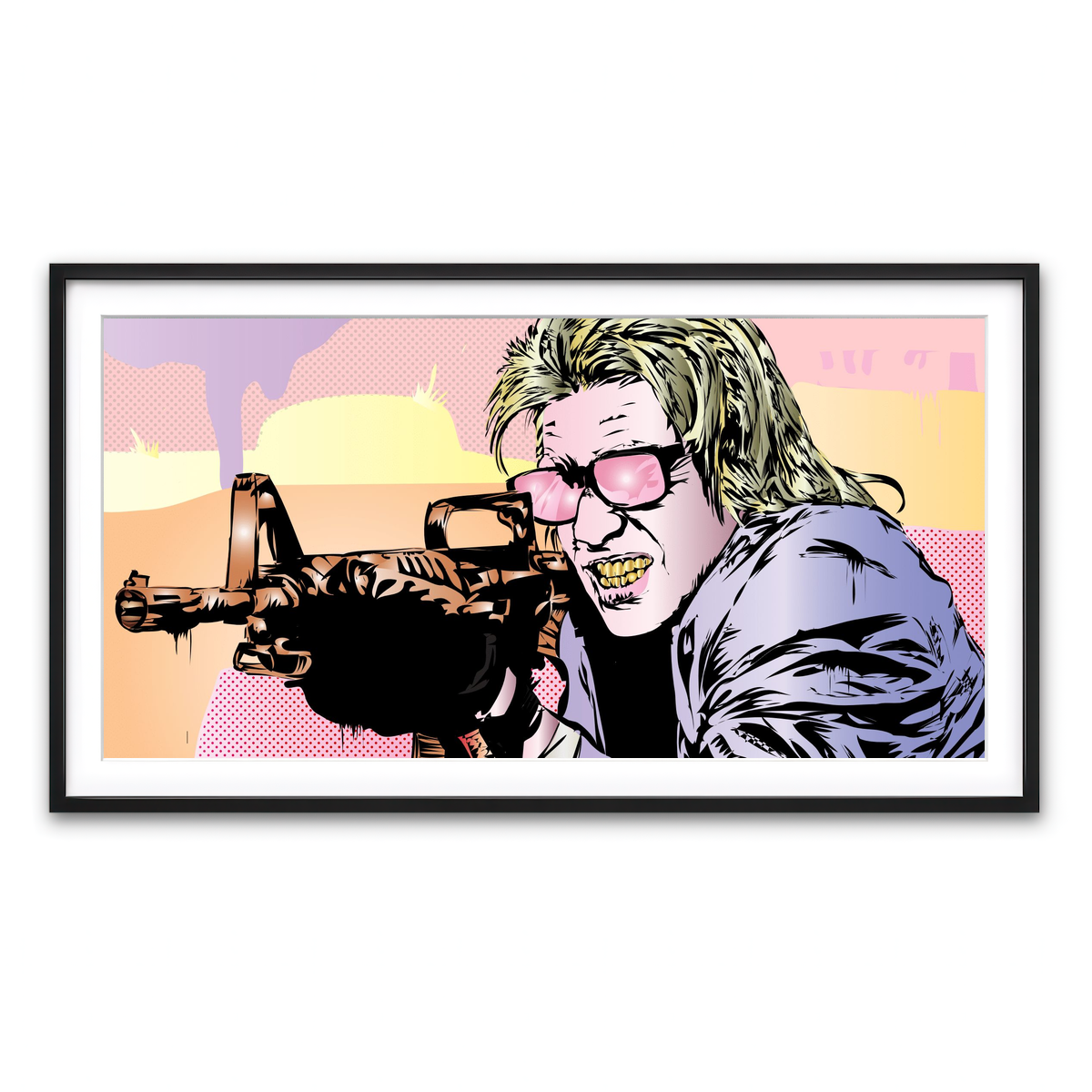 Framed Print 2x1 Black