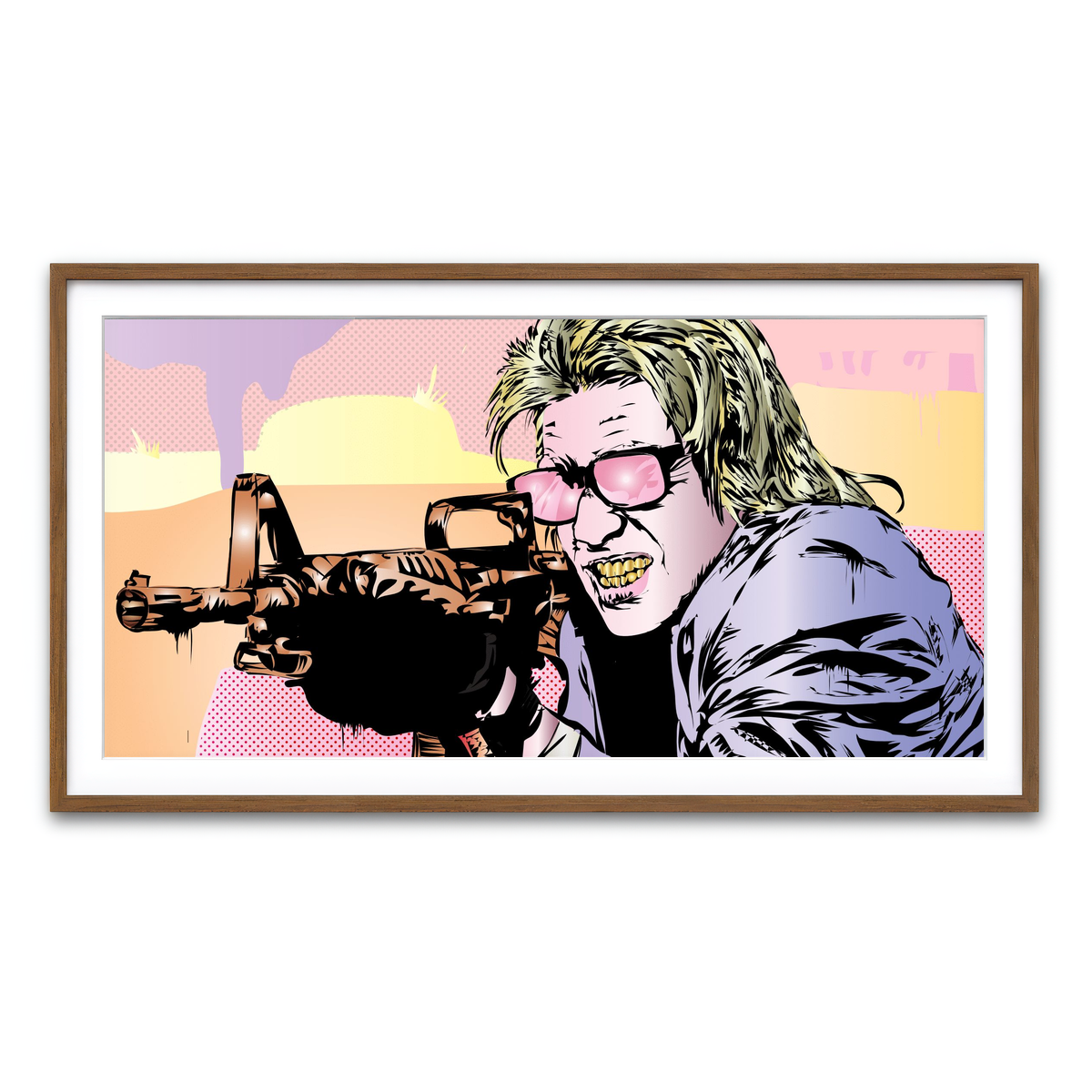 Framed Print 2x1 Walnut