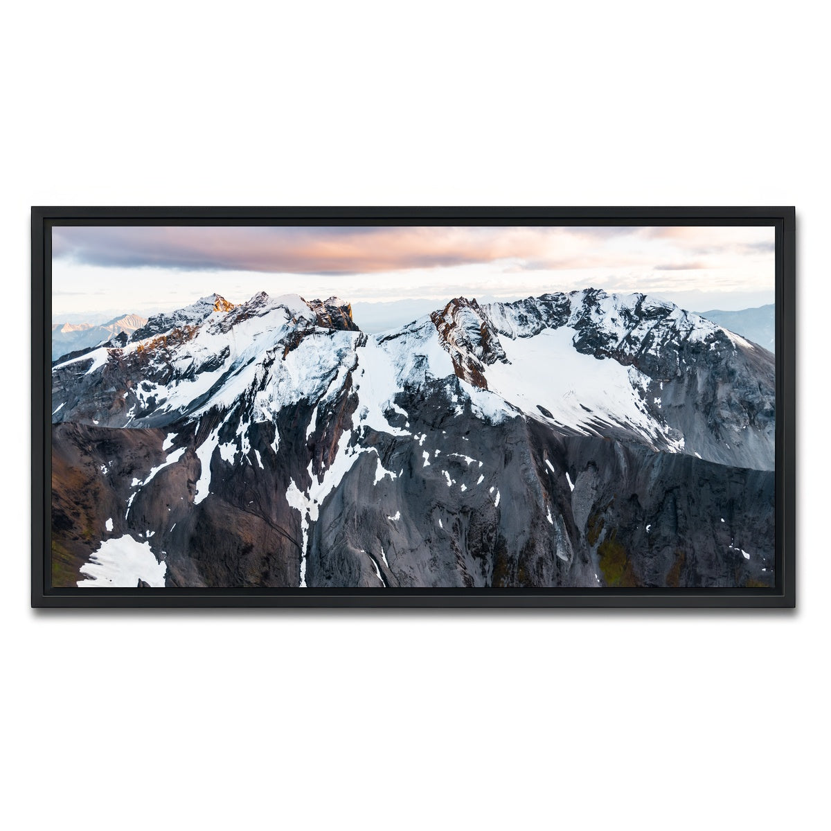 AUTO-MOCKUP WHITE | Pastel Mountaintop | 1 Piece | Black Framed Canvas | group=2x1