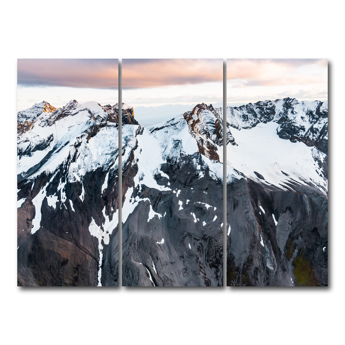 AUTO-MOCKUP WHITE | Pastel Mountaintop | 3 Piece | Gallery Wrap Canvas | group=8x18