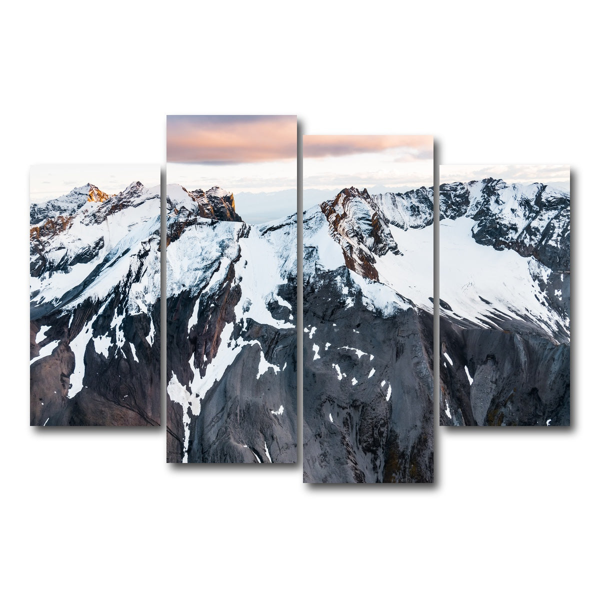AUTO-MOCKUP WHITE | Pastel Mountaintop | 4 Piece | Gallery Wrap Canvas | group=4_short