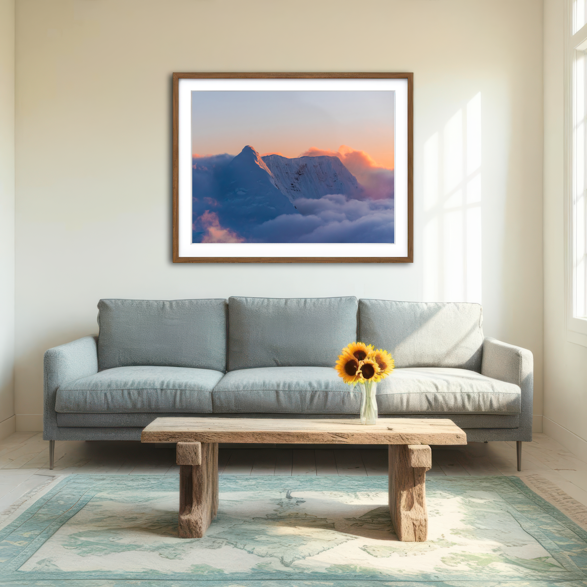 AUTO-MOCKUP ROOM | Pastel Peak Wall Art