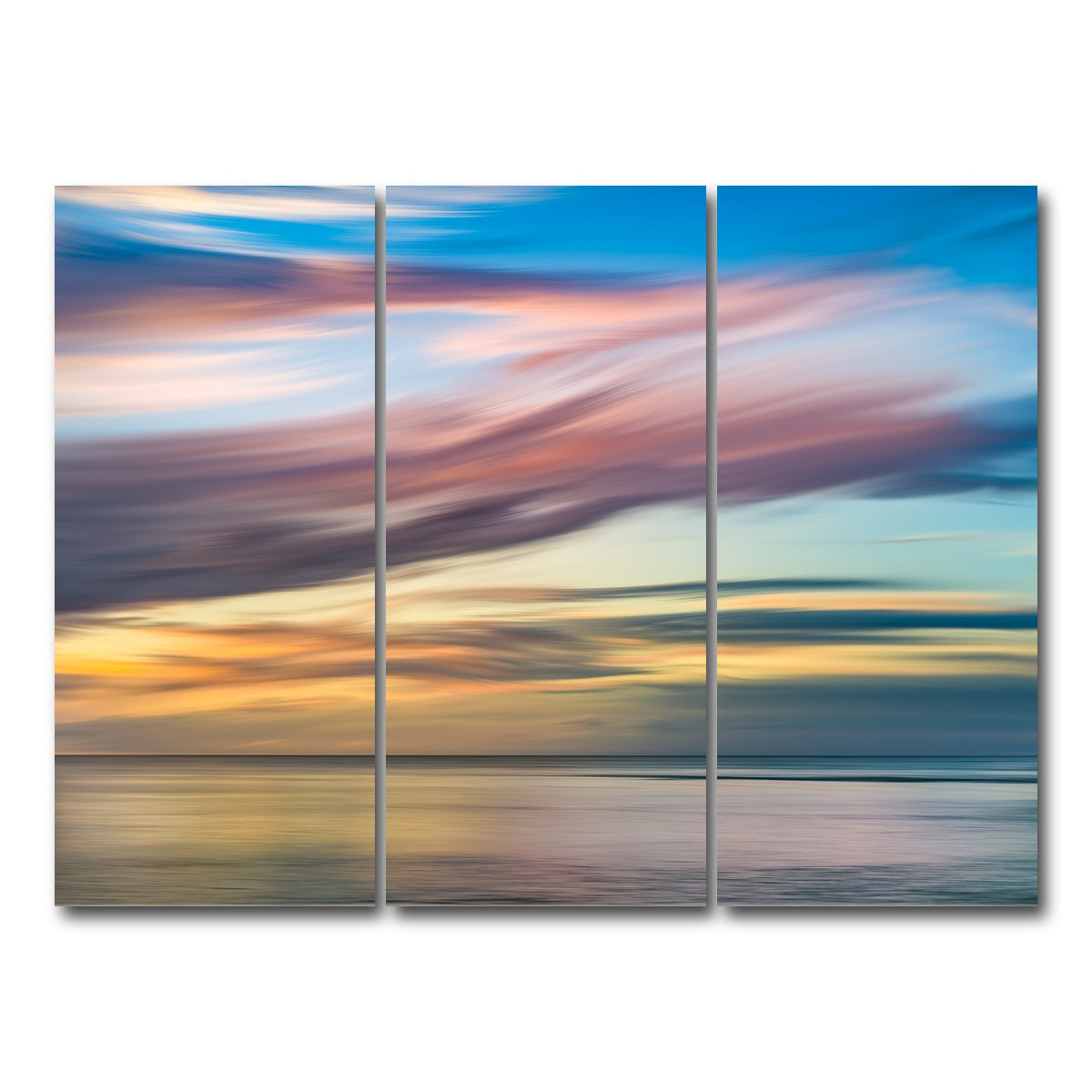 AUTO-MOCKUP WHITE | Pastel Pink Sky | 3 Piece | Gallery Wrap Canvas | group=8x18