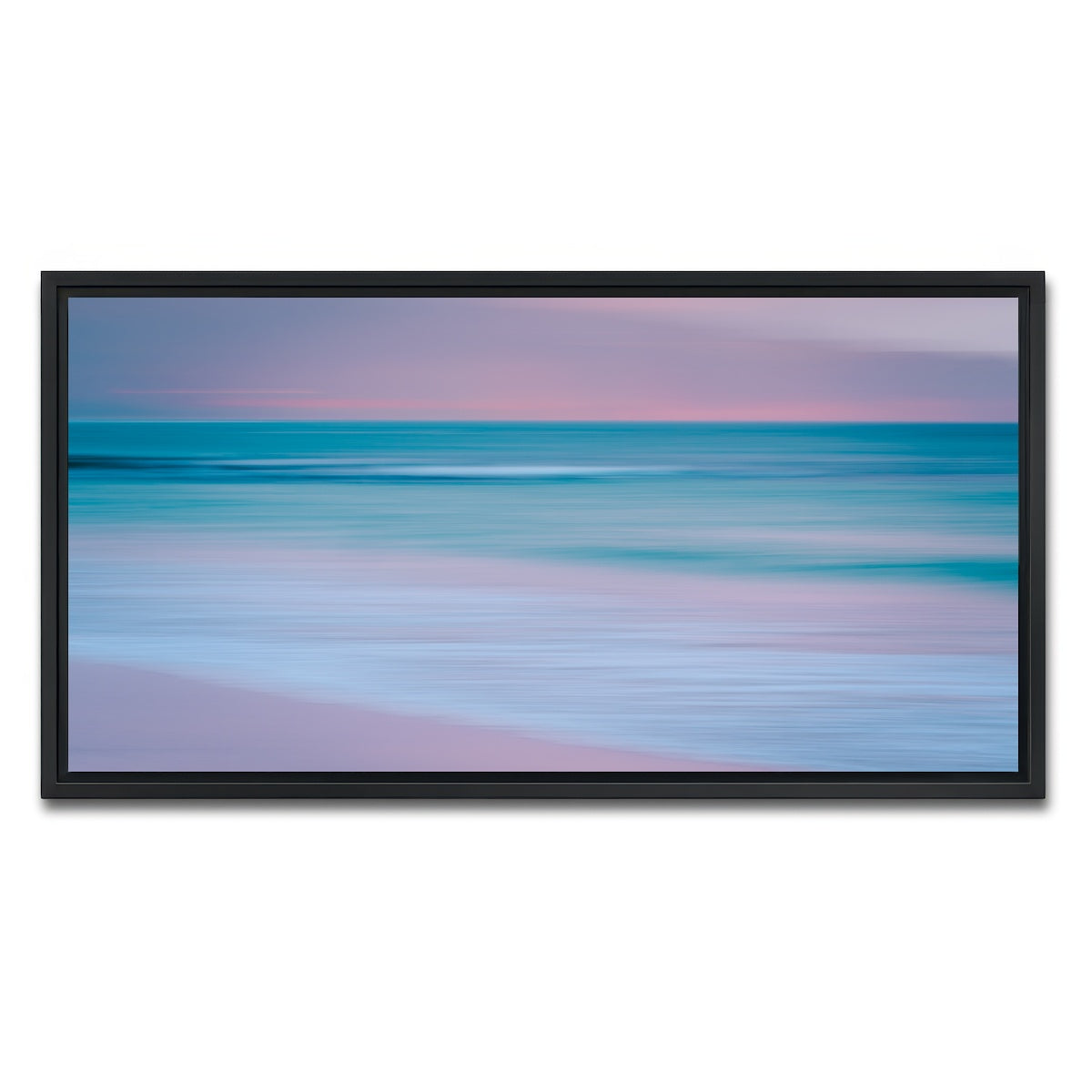 AUTO-MOCKUP WHITE | Pastel Sea | 1 Piece | Black Framed Canvas | group=2x1