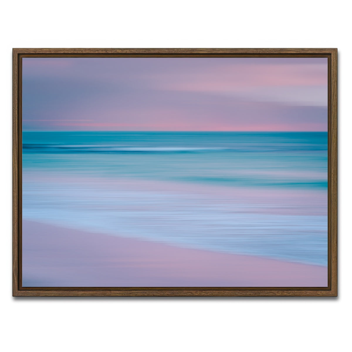 AUTO-MOCKUP WHITE | Pastel Sea | 1 Piece | Walnut Framed Canvas | group=4x3