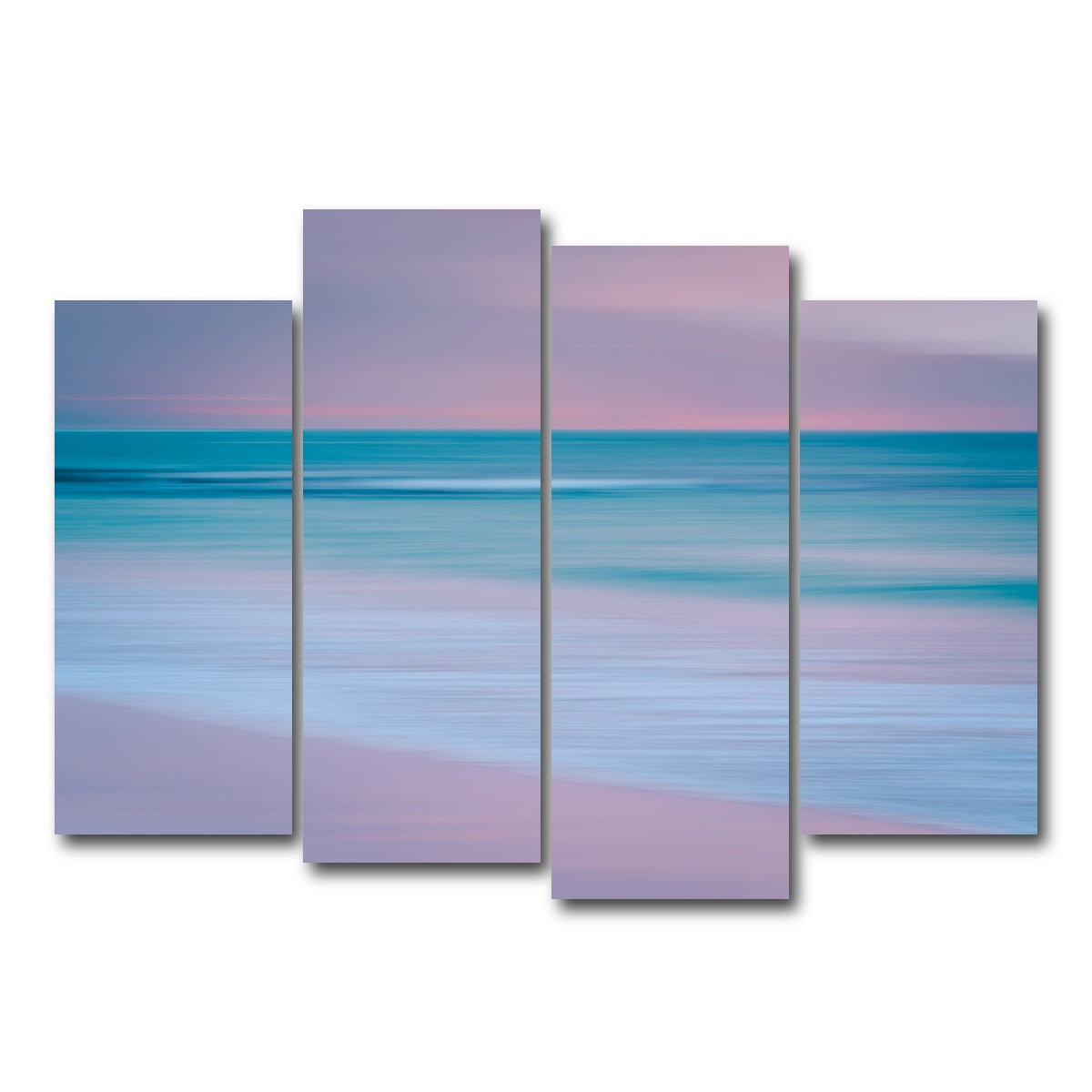AUTO-MOCKUP WHITE | Pastel Sea | 4 Piece | Gallery Wrap Canvas | group=4_normal