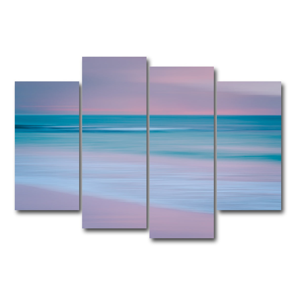 AUTO-MOCKUP WHITE | Pastel Sea | 4 Piece | Gallery Wrap Canvas | group=4_short