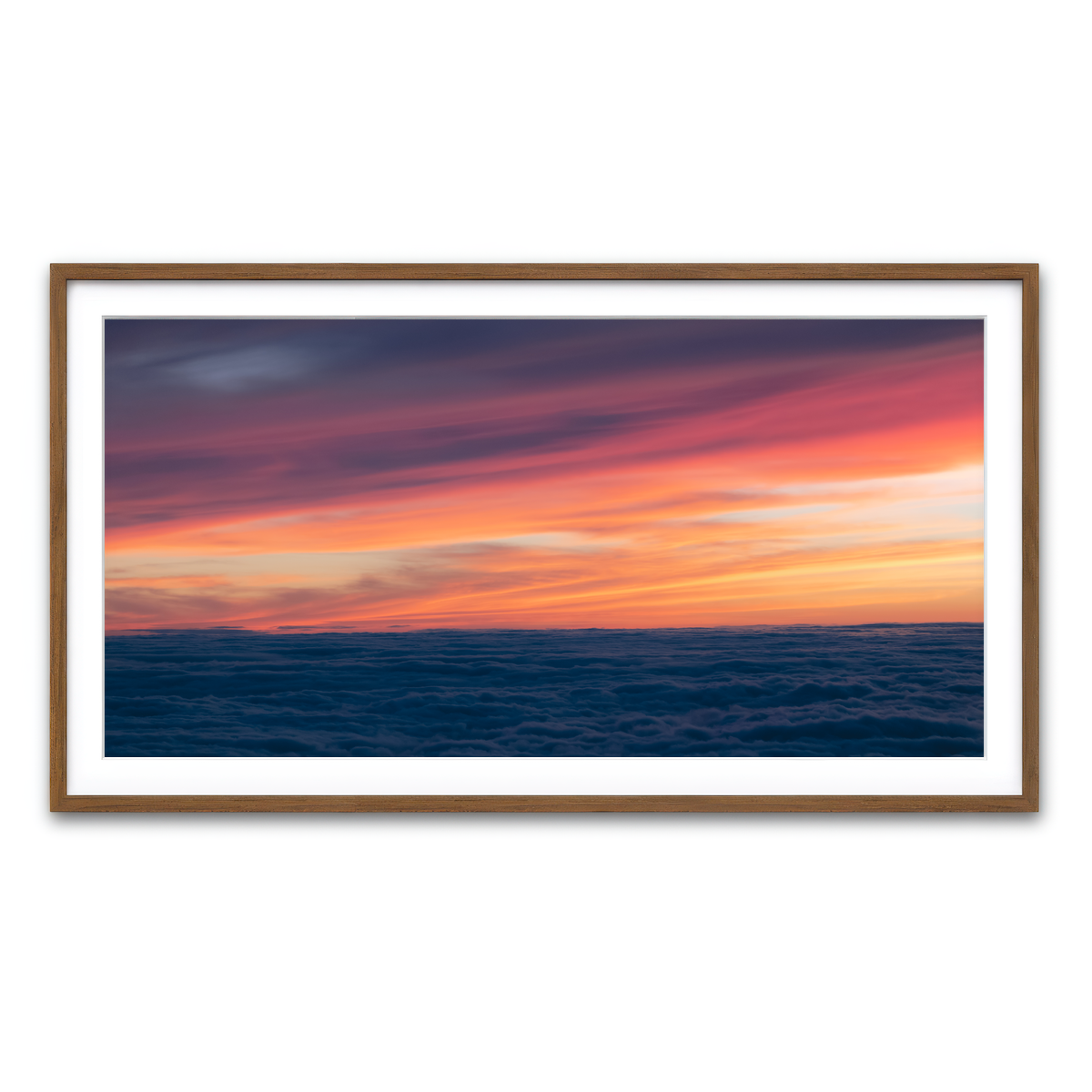 Framed Print 2x1 Walnut