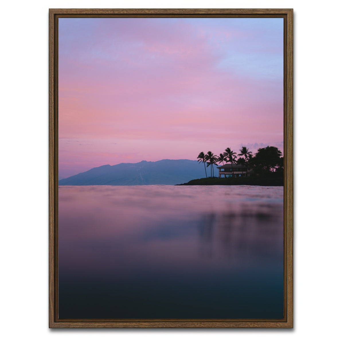 AUTO-MOCKUP WHITE | Pastel Sunrise | 1 Piece | Walnut Framed Canvas | group=3x4