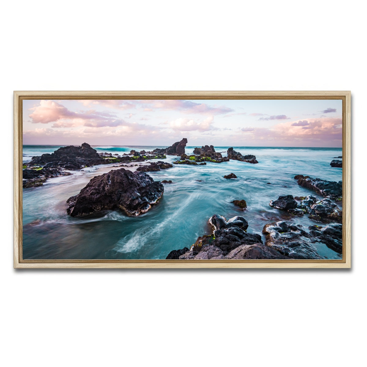 AUTO-MOCKUP WHITE | Pastel Waters | 1 Piece | Natural Framed Canvas | group=2x1