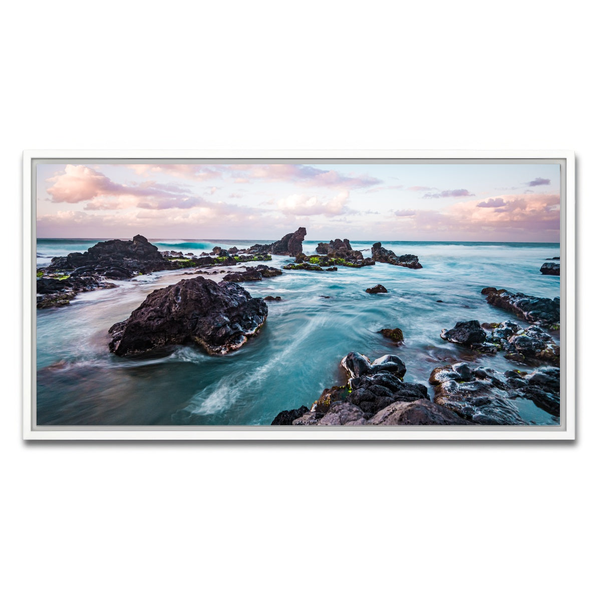 AUTO-MOCKUP WHITE | Pastel Waters | 1 Piece | White Framed Canvas | group=2x1