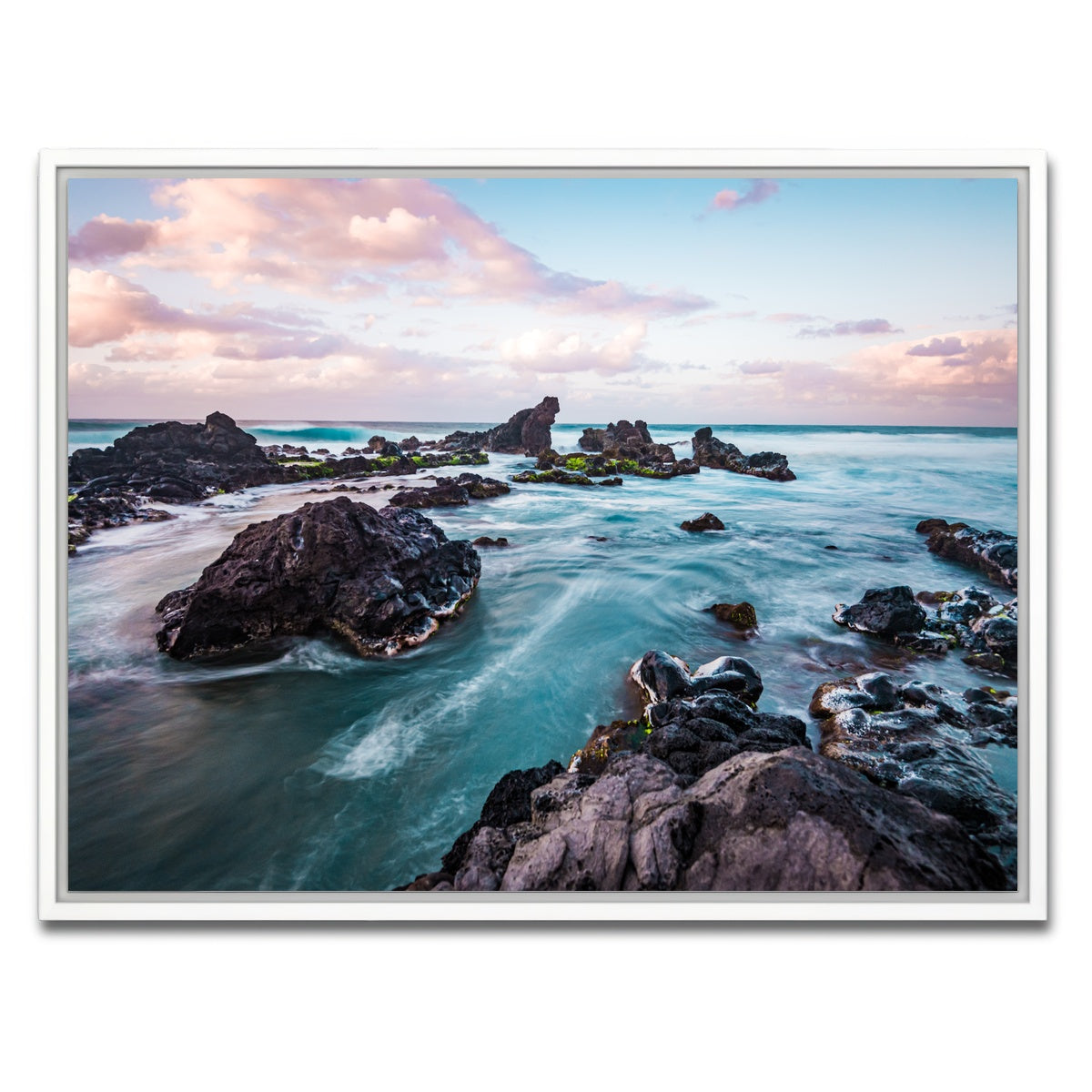 AUTO-MOCKUP WHITE | Pastel Waters | 1 Piece | White Framed Canvas | group=4x3