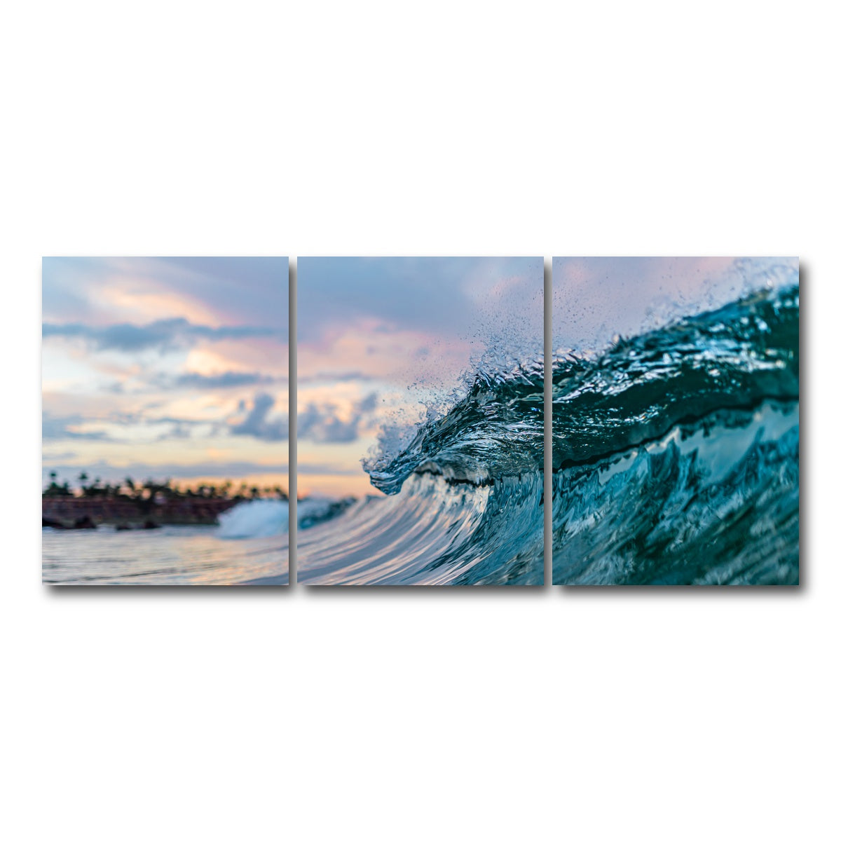 AUTO-MOCKUP WHITE | Pastel Wave | 3 Piece | Gallery Wrap Canvas | group=18x24