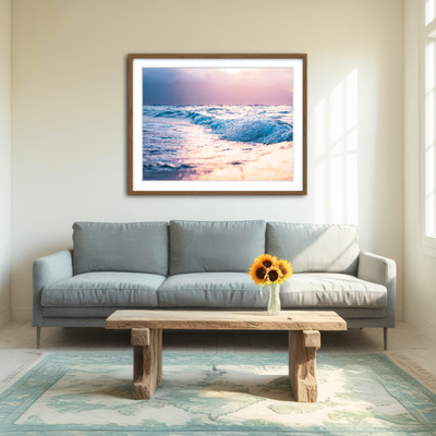 AUTO-MOCKUP ROOM | Pastel Waves Wall Art