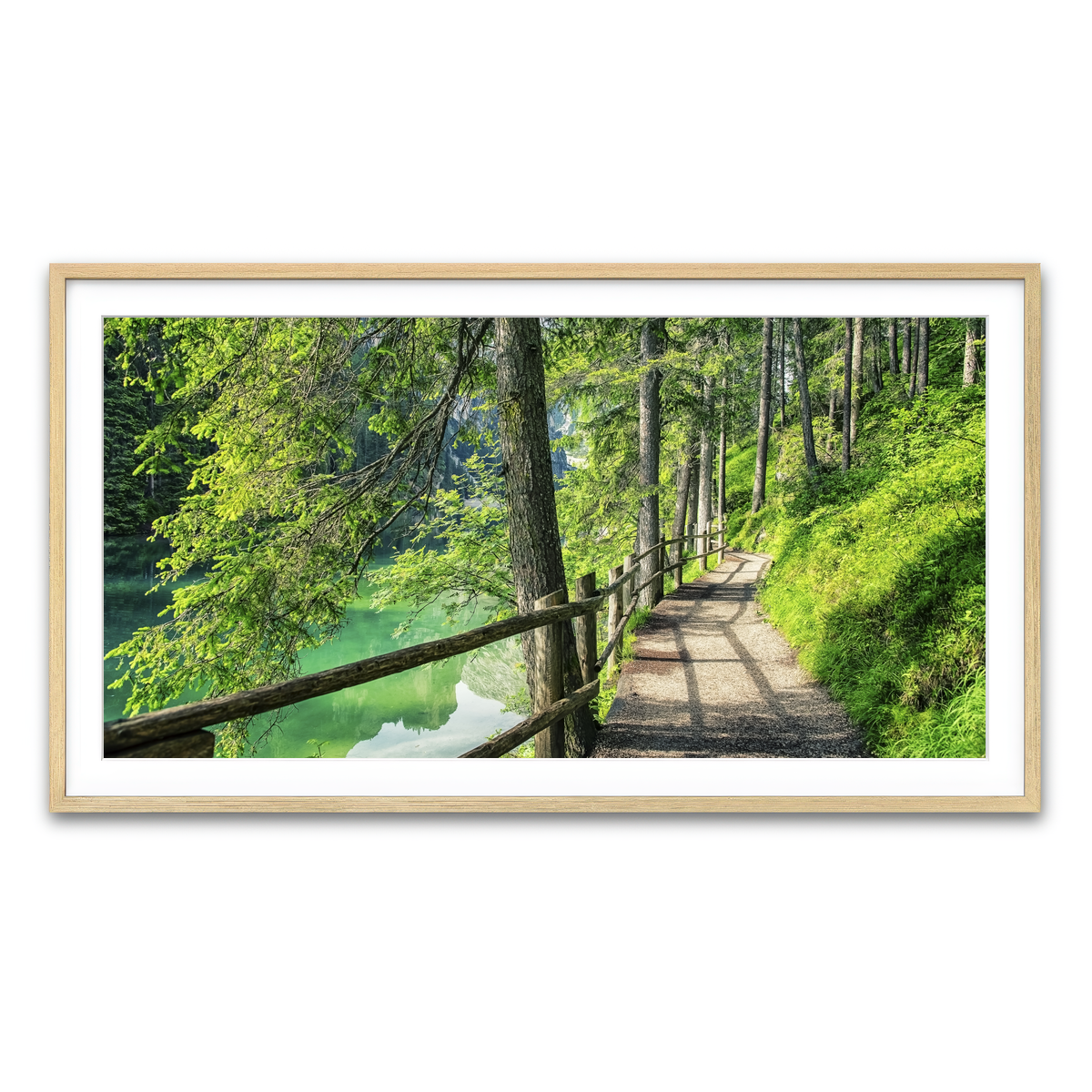 Framed Print 2x1 Natural