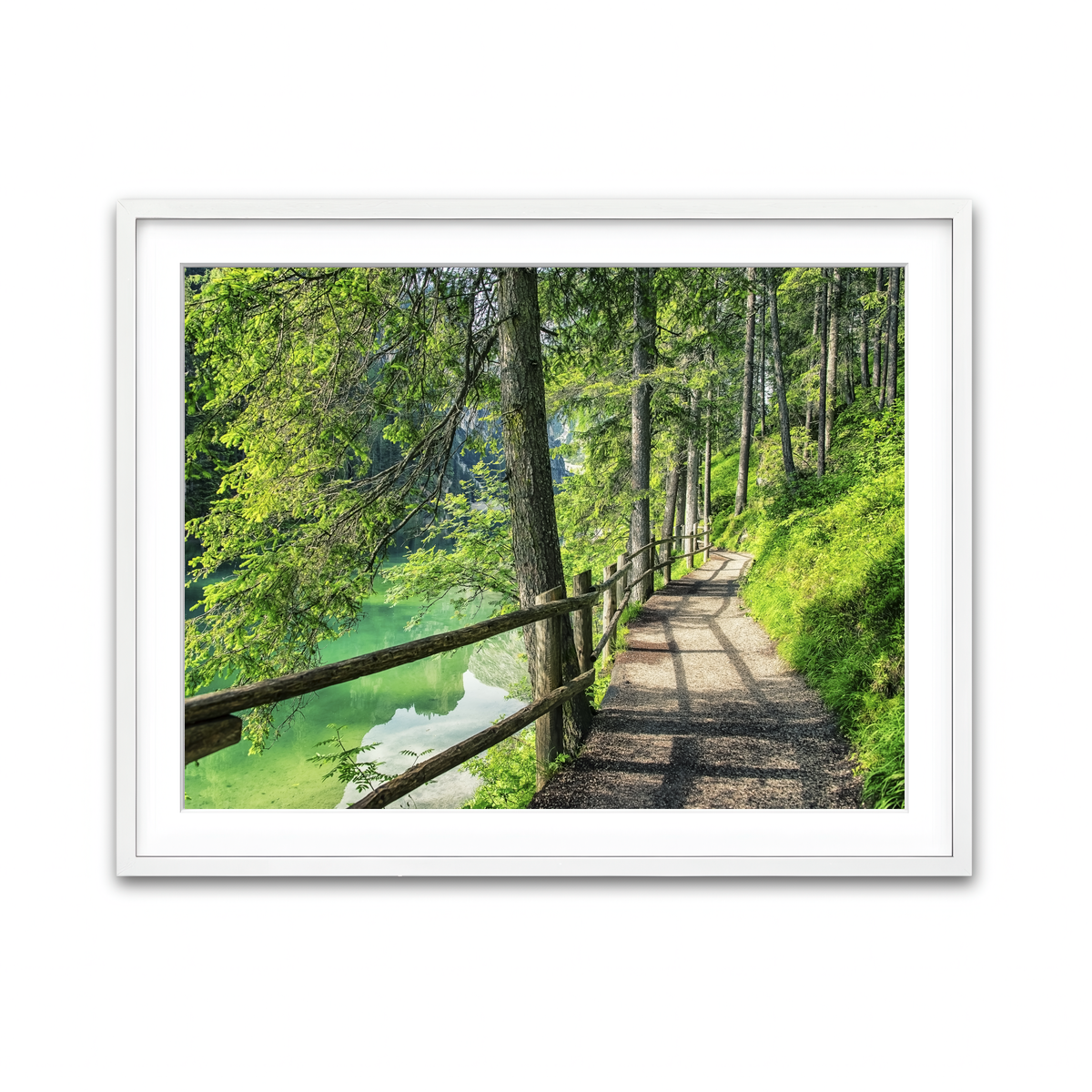 Framed Print 4x3 White