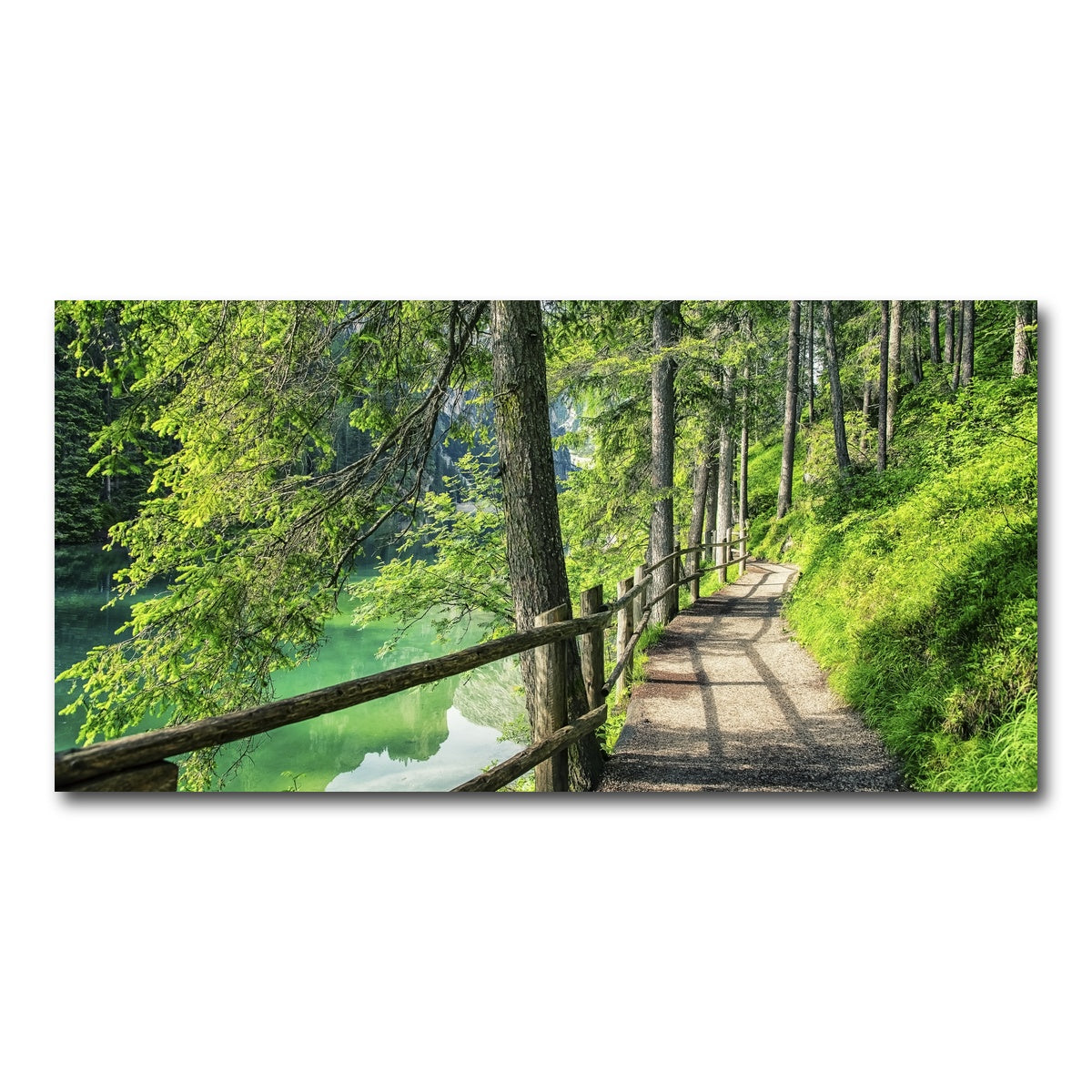 AUTO-MOCKUP WHITE | Path By The Lake | 1 Piece | Gallery Wrap Canvas | group=2x1