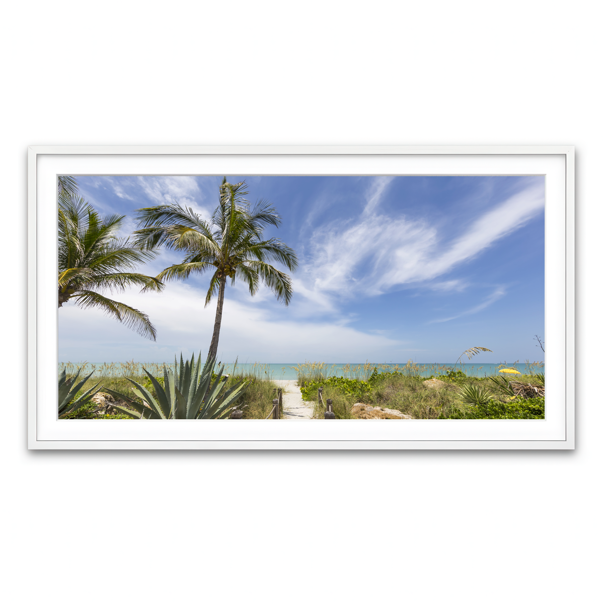 Framed Print 2x1 White
