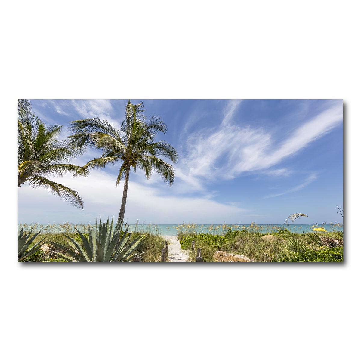 AUTO-MOCKUP WHITE | Path to the beach | 1 Piece | Gallery Wrap Canvas | group=2x1