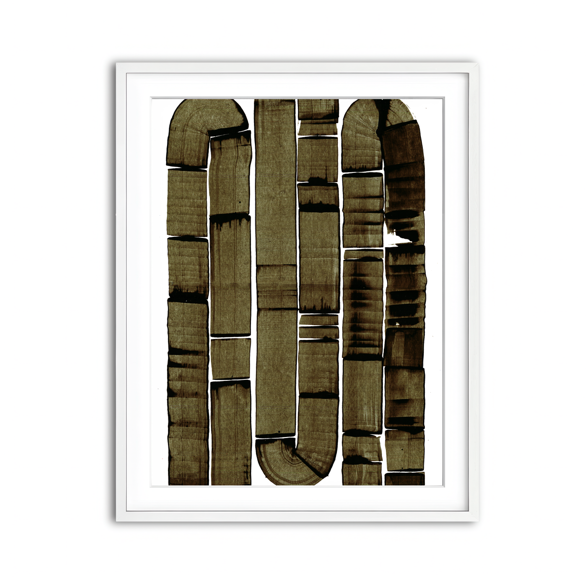 Framed Print 3x4 White