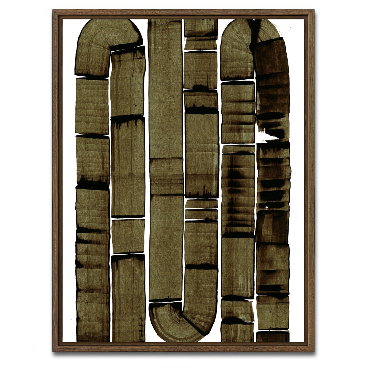 AUTO-MOCKUP WHITE | Paths | 1 Piece | Walnut Framed Canvas | group=3x4