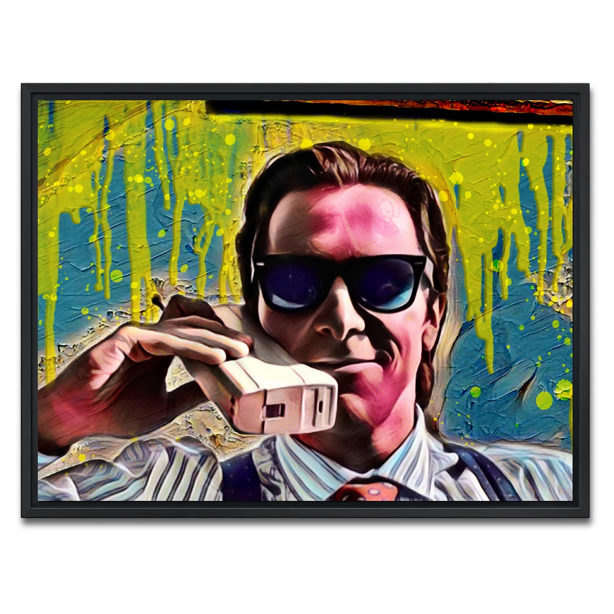 AUTO-MOCKUP WHITE | Patrick Bateman | 1 Piece | Black Framed Canvas | group=4x3