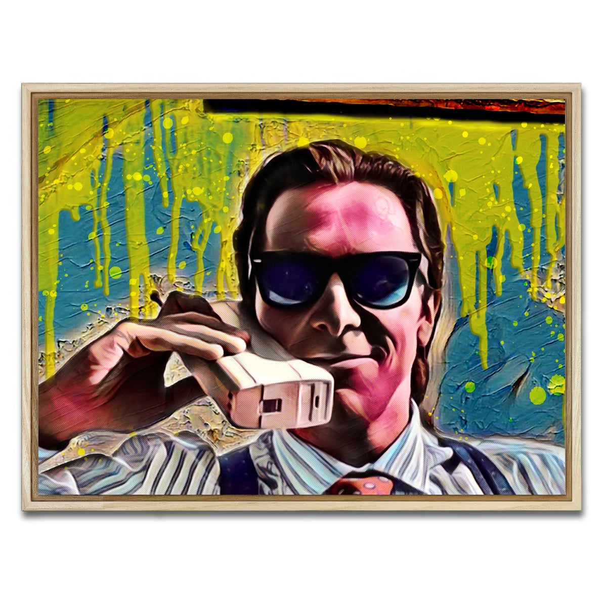 AUTO-MOCKUP WHITE | Patrick Bateman | 1 Piece | Natural Framed Canvas | group=4x3