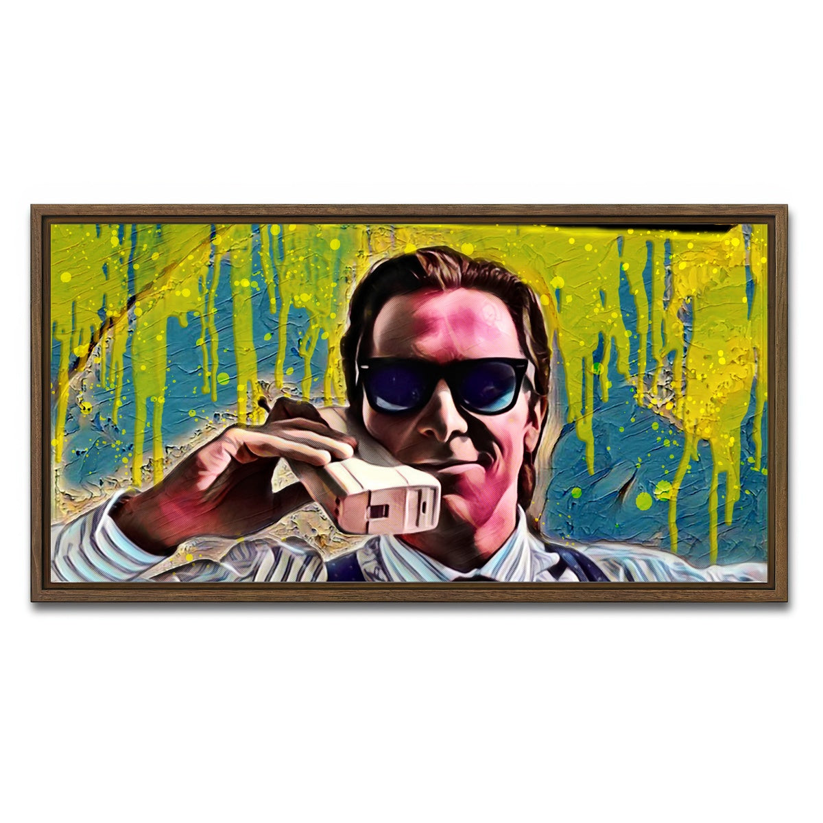 AUTO-MOCKUP WHITE | Patrick Bateman | 1 Piece | Walnut Framed Canvas | group=2x1