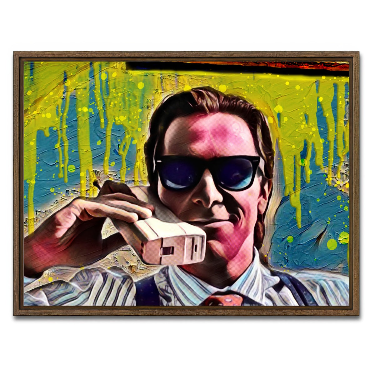 AUTO-MOCKUP WHITE | Patrick Bateman | 1 Piece | Walnut Framed Canvas | group=4x3