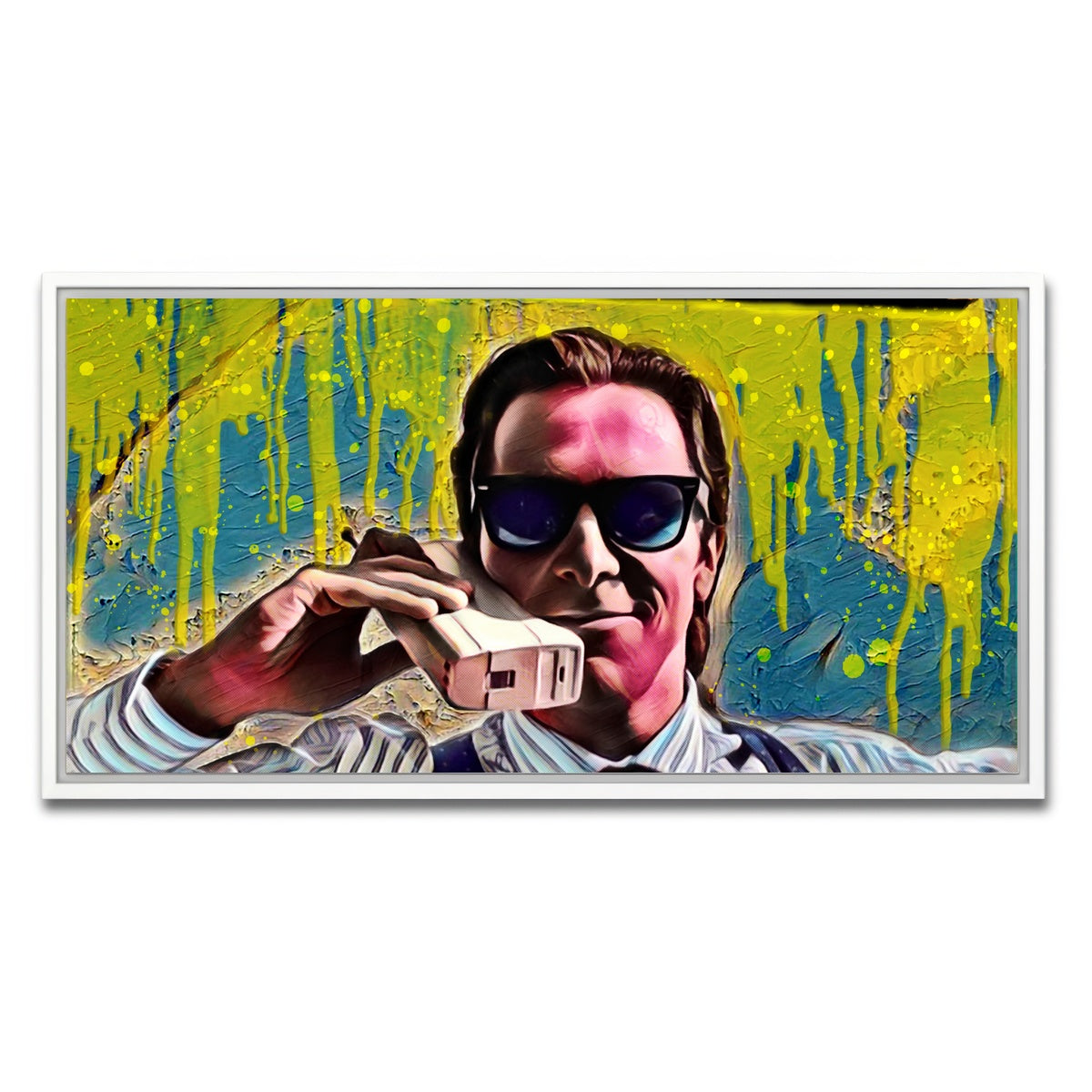 AUTO-MOCKUP WHITE | Patrick Bateman | 1 Piece | White Framed Canvas | group=2x1