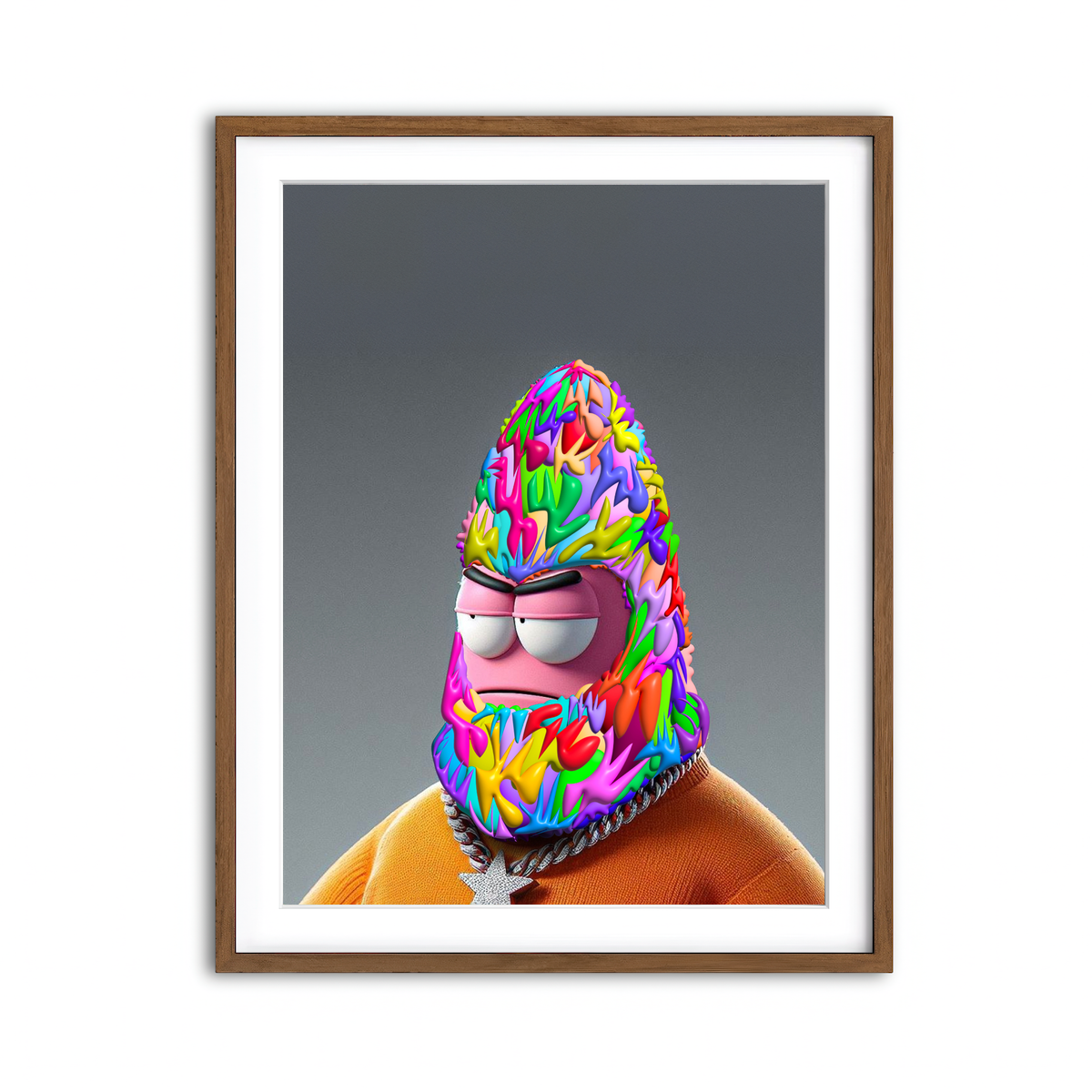 Framed Print 3x4 Walnut