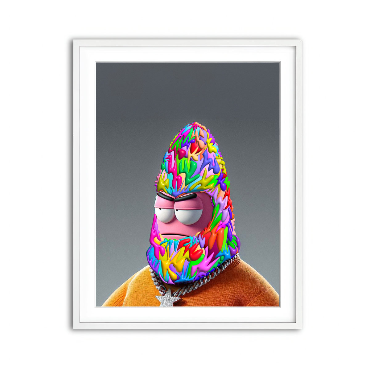 Framed Print 3x4 White