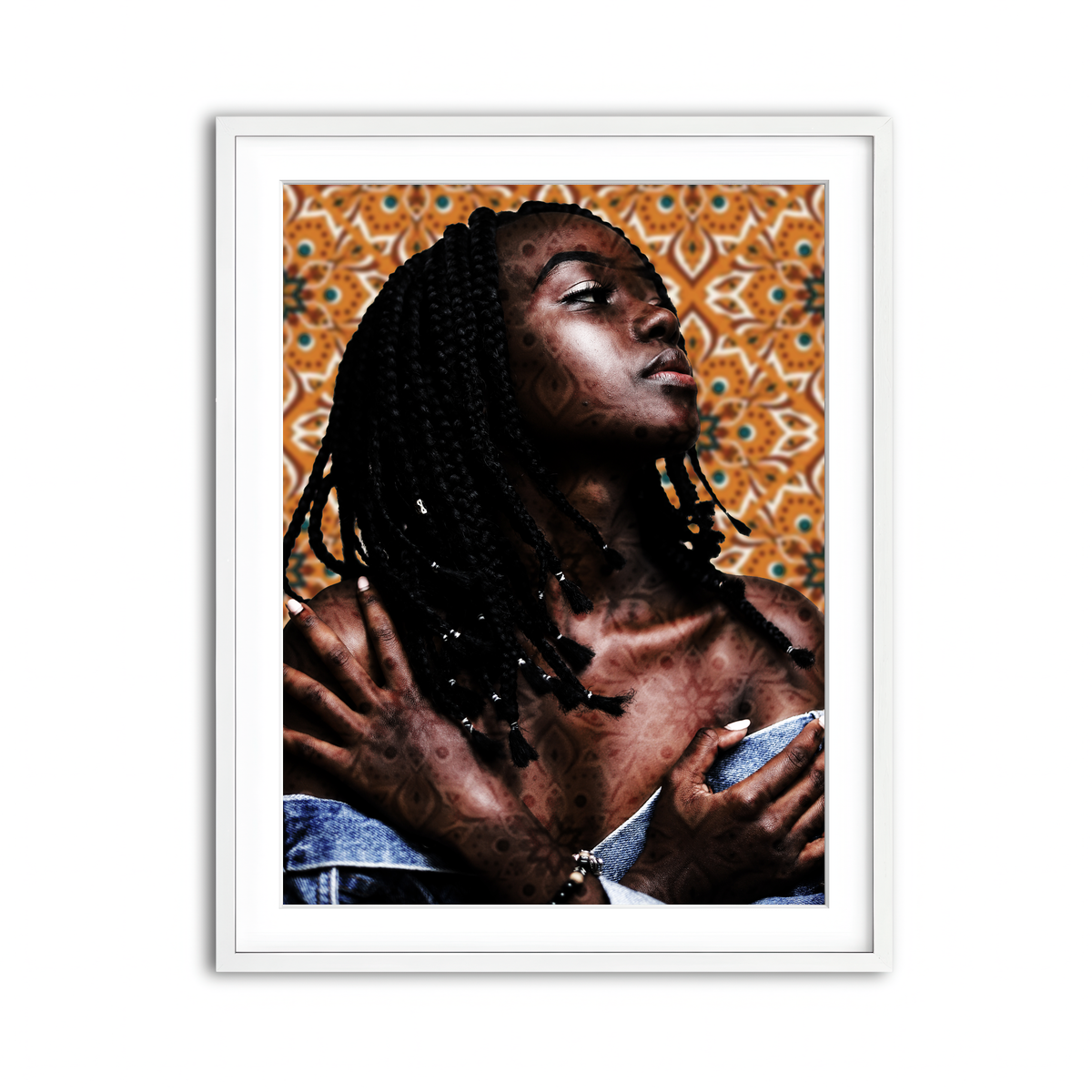 Framed Print 3x4 White