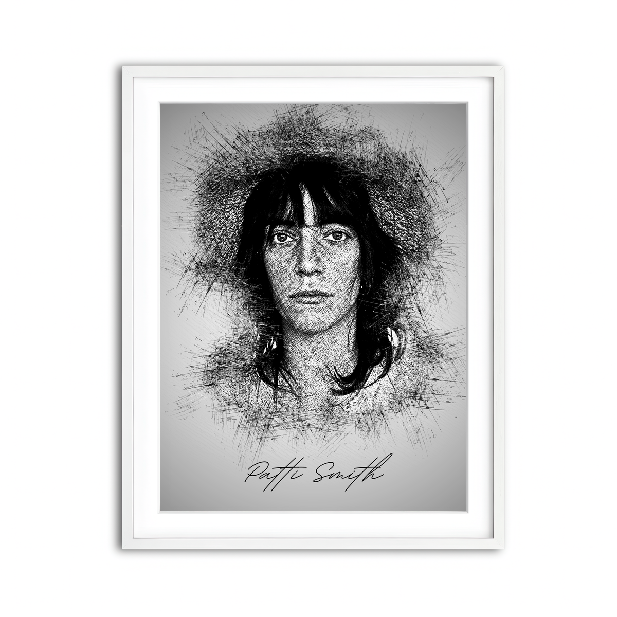 Framed Print 3x4 White