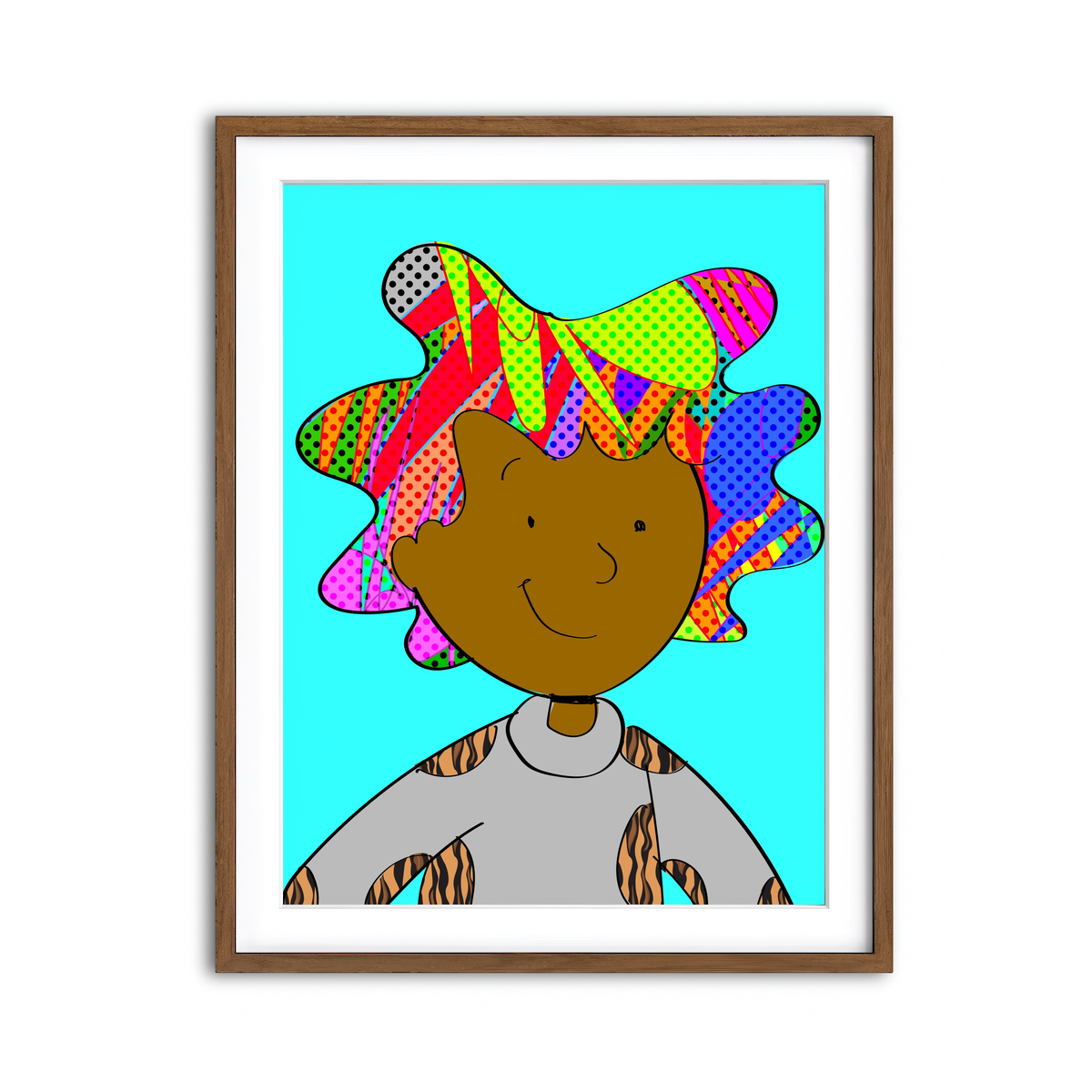 Framed Print 3x4 Walnut