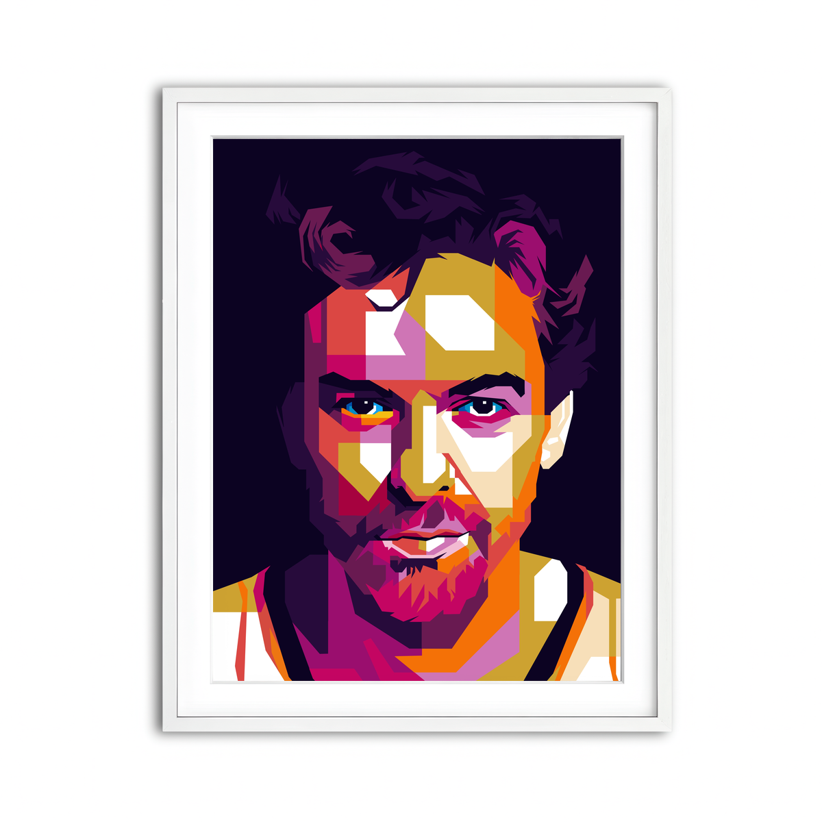 Framed Print 3x4 White