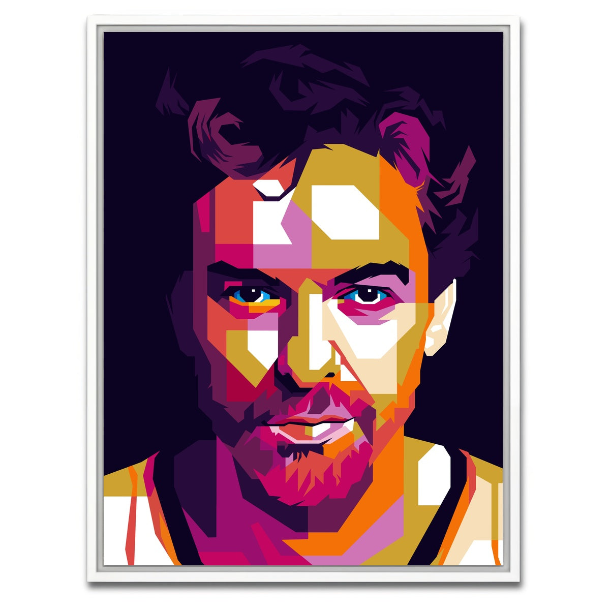 AUTO-MOCKUP WHITE | Pau Gasol | 1 Piece | White Framed Canvas | group=3x4