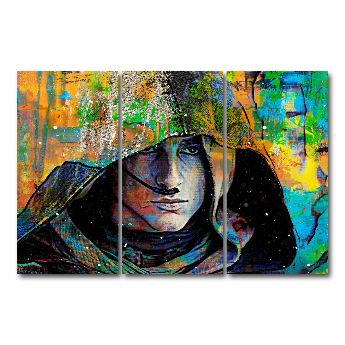 AUTO-MOCKUP WHITE | Paul Atreides | 3 Piece | Gallery Wrap Canvas | group=12x24