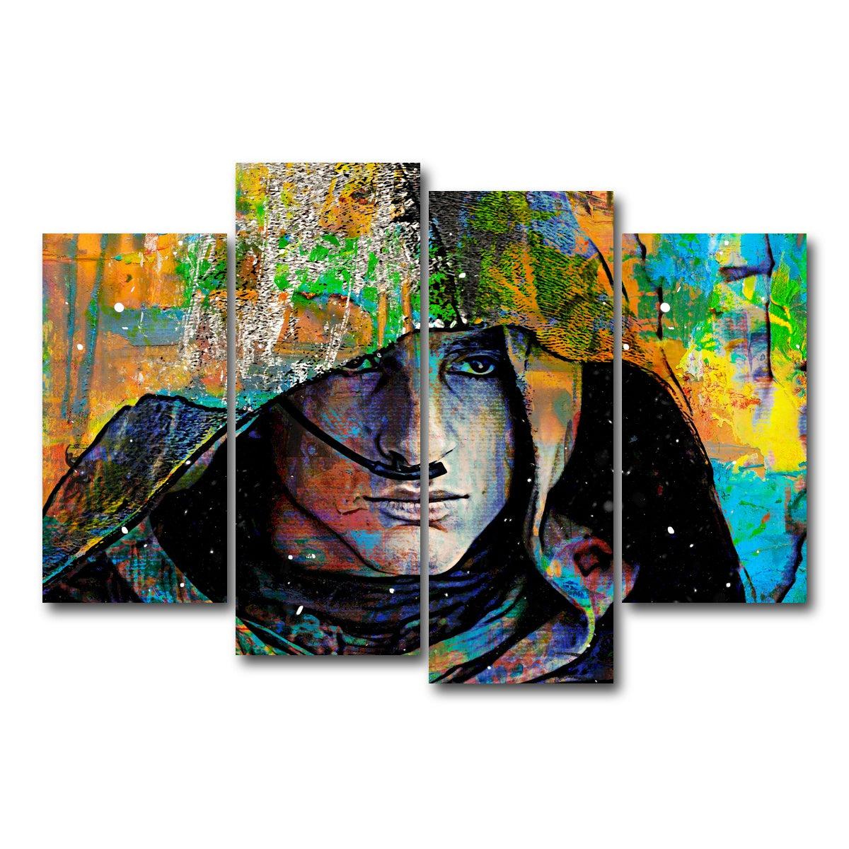 AUTO-MOCKUP WHITE | Paul Atreides | 4 Piece | Gallery Wrap Canvas | group=4_short