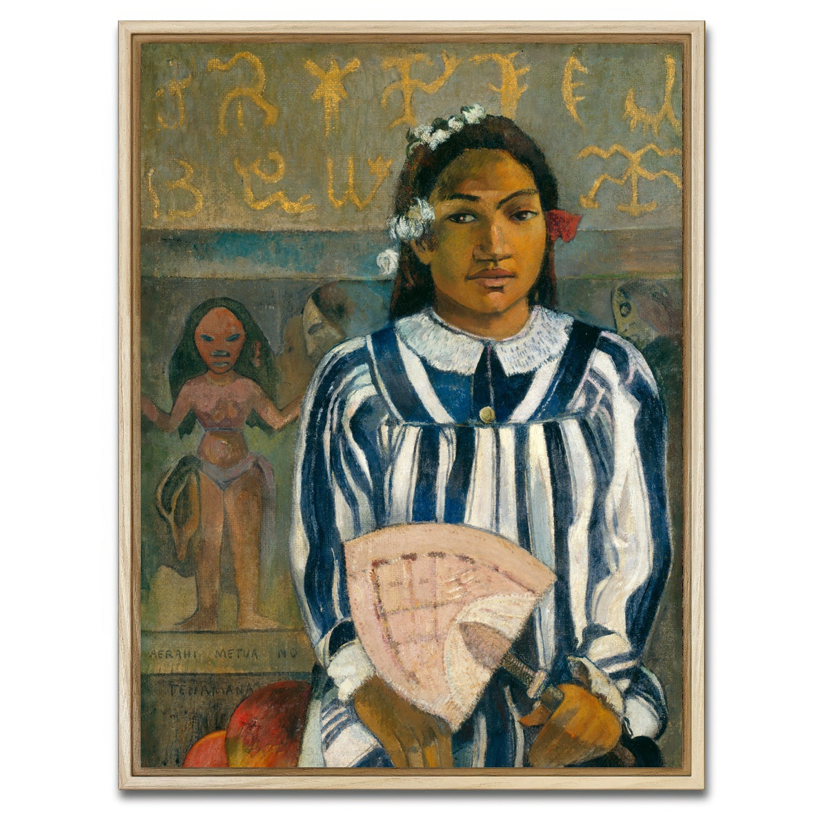 AUTO-MOCKUP WHITE | Paul Gauguin - Portrait | 1 Piece | Natural Framed Canvas | group=3x4