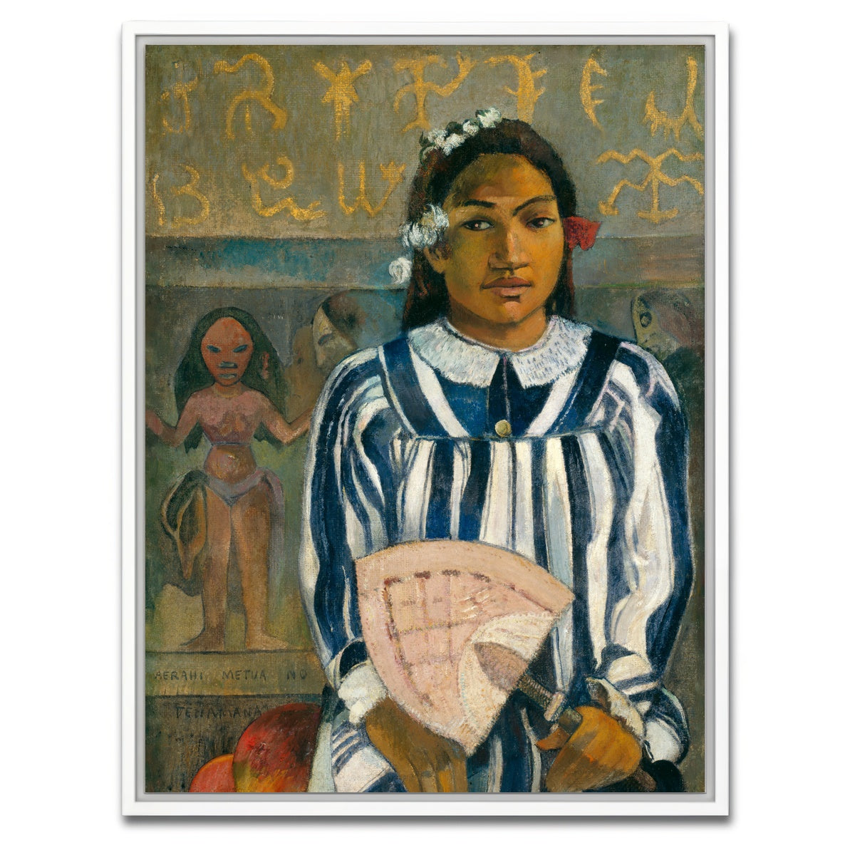 AUTO-MOCKUP WHITE | Paul Gauguin - Portrait | 1 Piece | White Framed Canvas | group=3x4