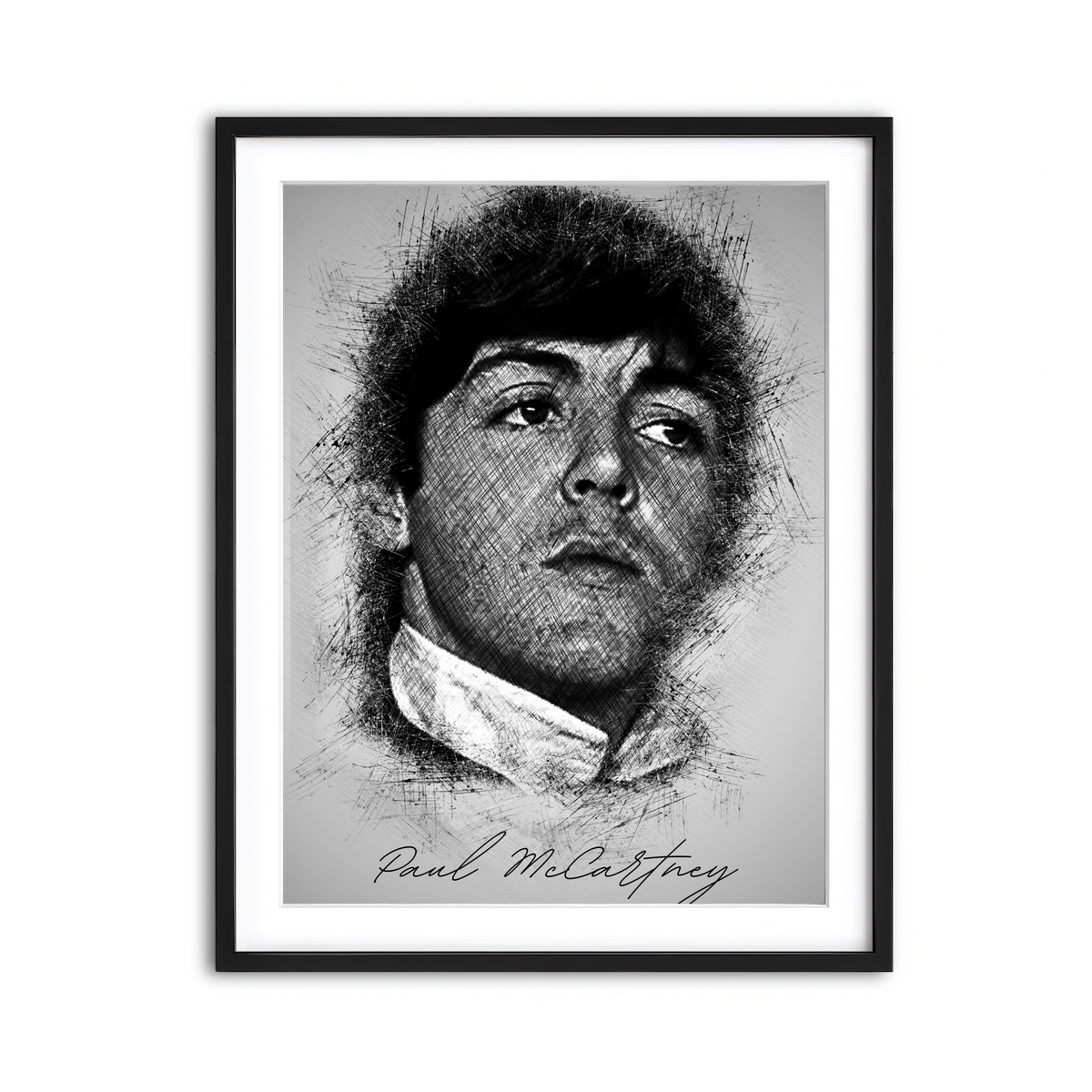 Framed Print 3x4 Black