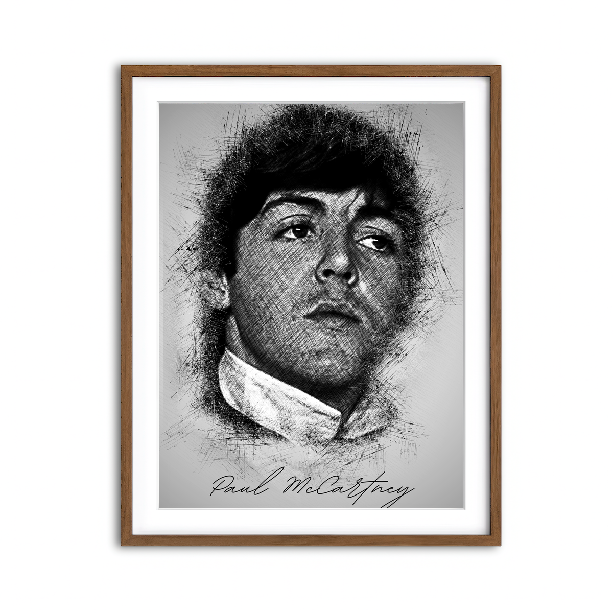 Framed Print 3x4 Walnut