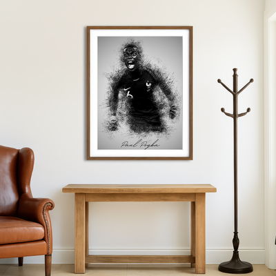 AUTO-MOCKUP ROOM | Paul Pogba Wall Art