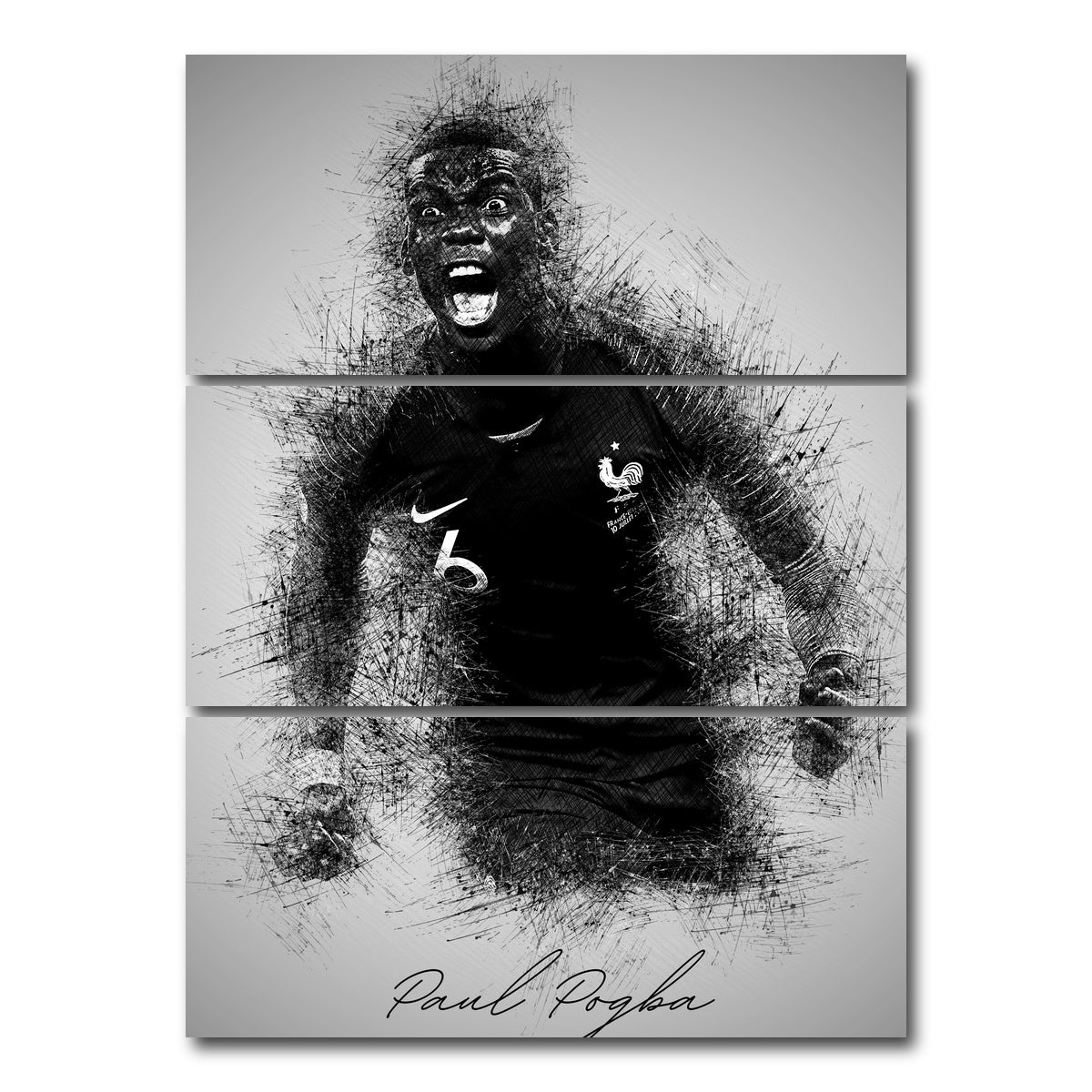 AUTO-MOCKUP WHITE | Paul Pogba | 3 Piece | Gallery Wrap Canvas | group=8x18_stacked