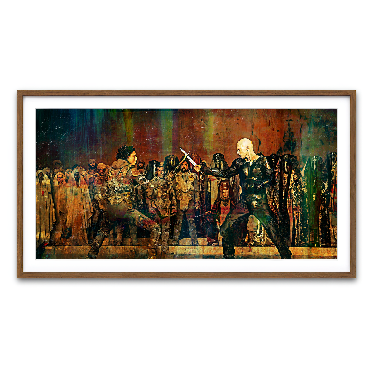 Framed Print 2x1 Walnut