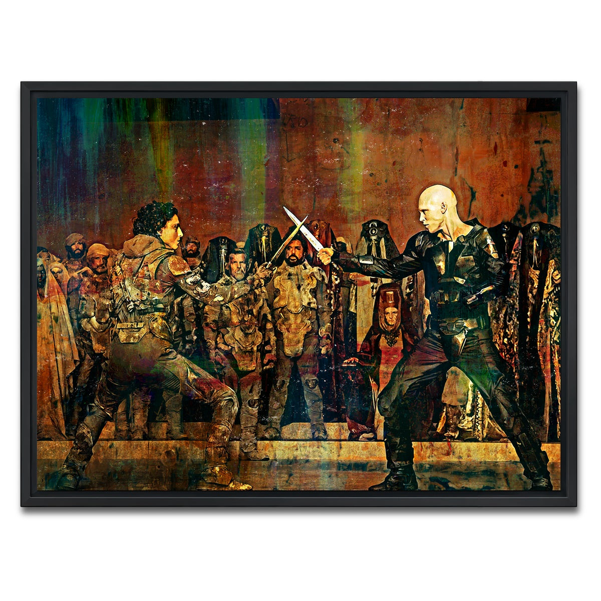 AUTO-MOCKUP WHITE | Paul Vs. Feyd Rautha | 1 Piece | Black Framed Canvas | group=4x3