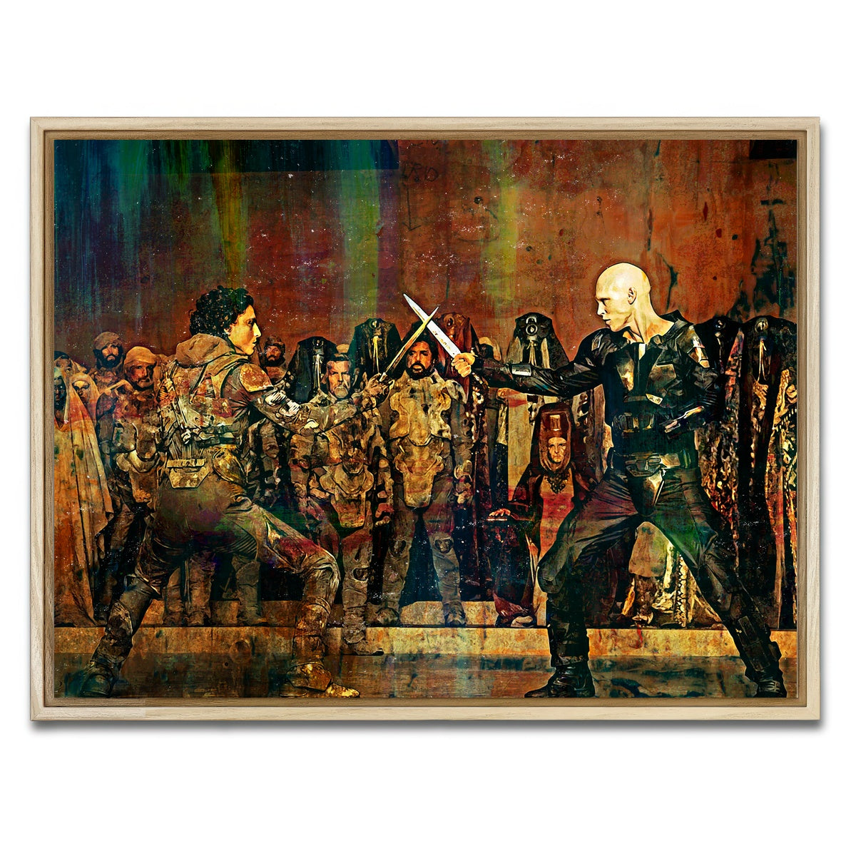 AUTO-MOCKUP WHITE | Paul Vs. Feyd Rautha | 1 Piece | Natural Framed Canvas | group=4x3